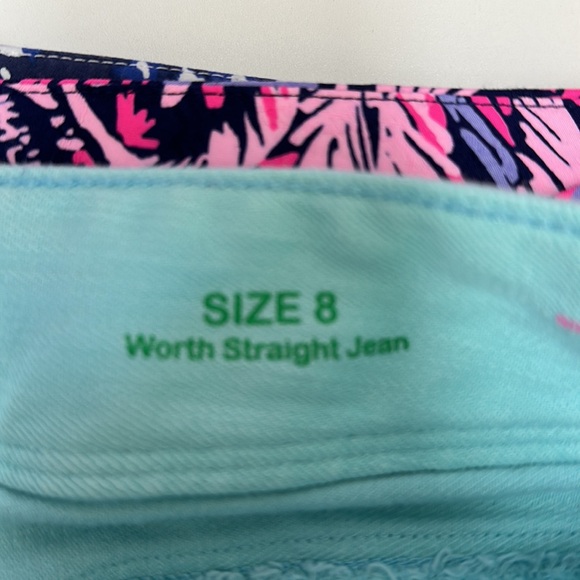 Lilly Pulitzer Worth Straight Jean Size 8 - Picture 3 of 3